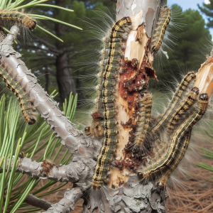 Les dangers des chenilles processionnaires pour les arbres