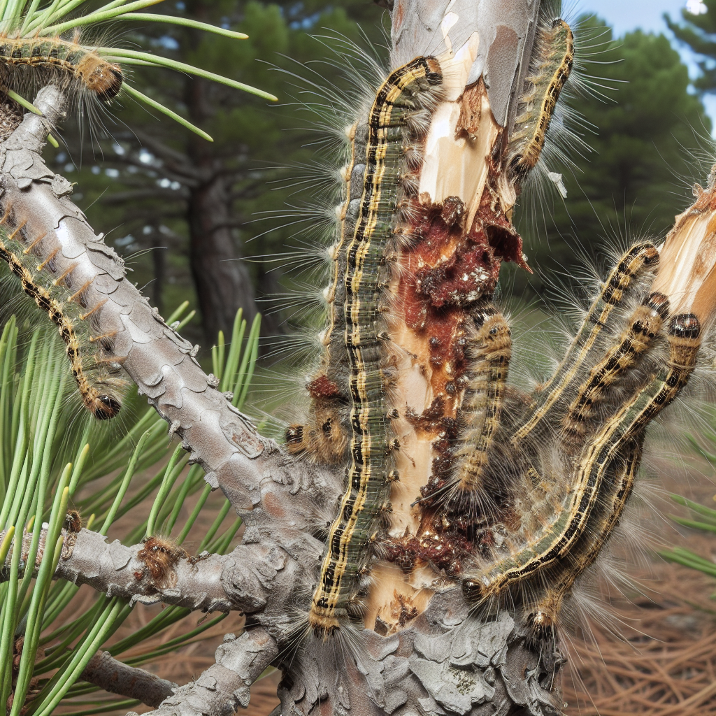 Les dangers des chenilles processionnaires pour les arbres