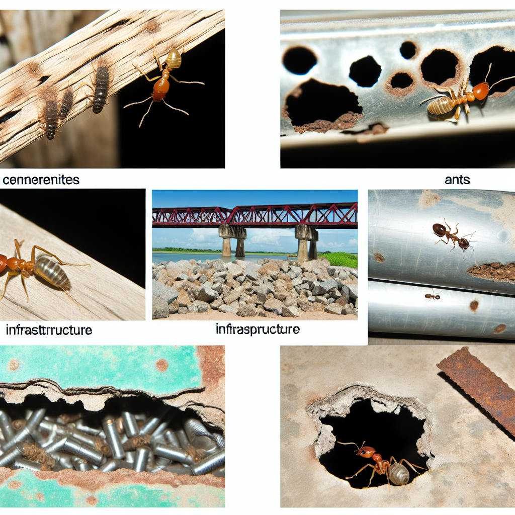 Les effets des insectes sur les infrastructures